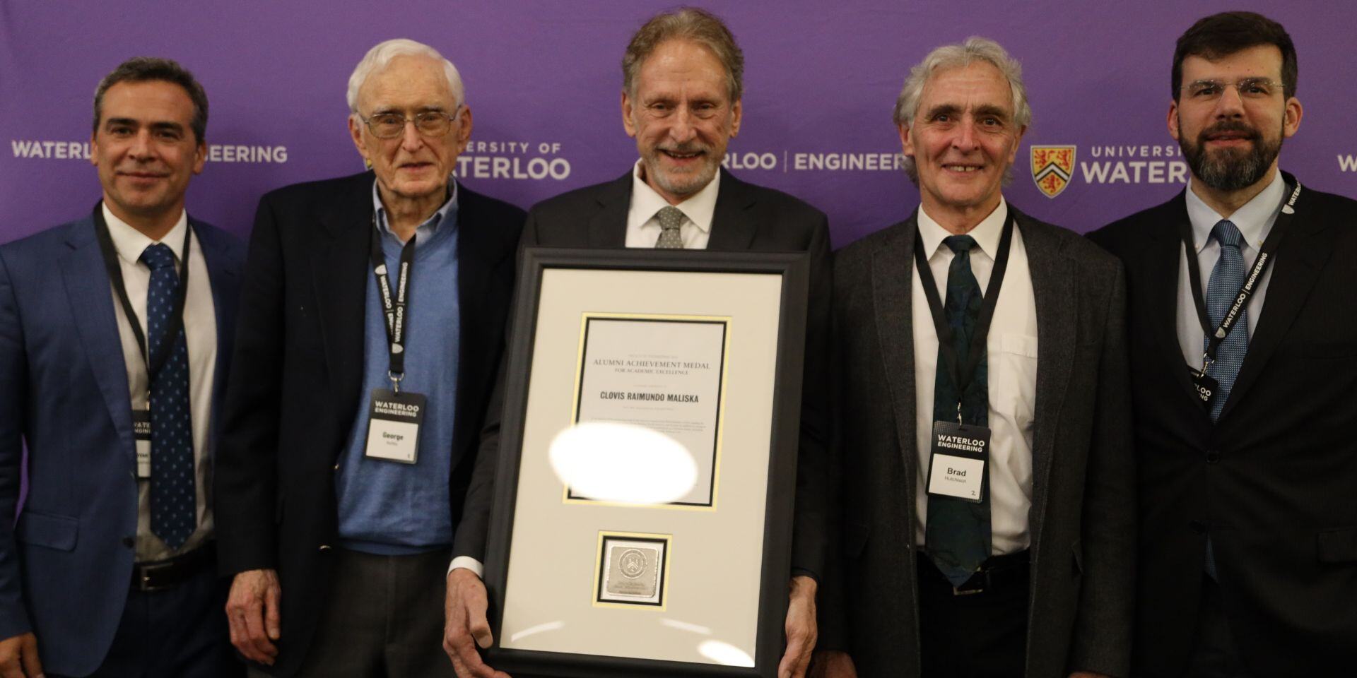 Il Professor Clovis R. Maliska, pioniere nel campo della CFD, onorato presso l'Università di Waterloo, Canada